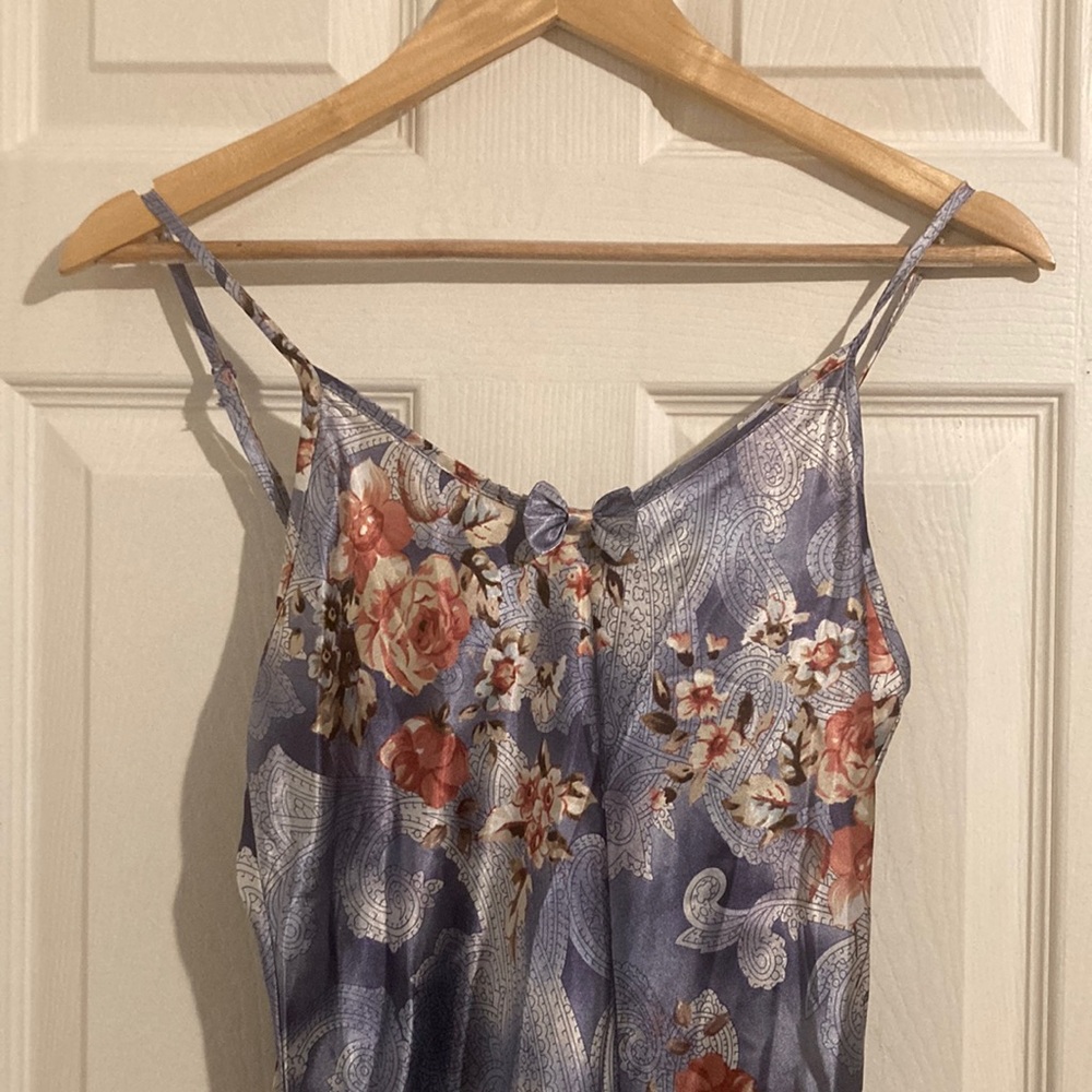 Sarah Bentley Intimates Vintage Adjustable Straps Floral Night Gown